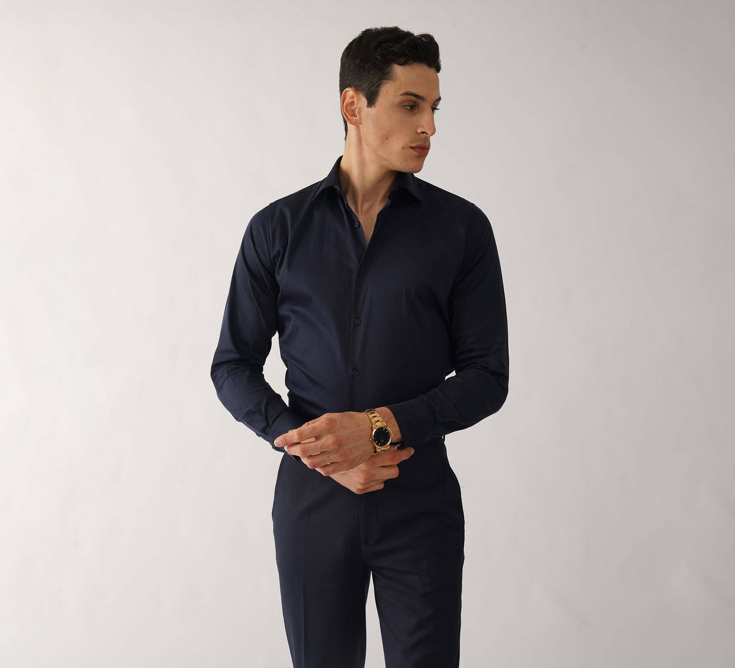 Navy Tailored Shirt