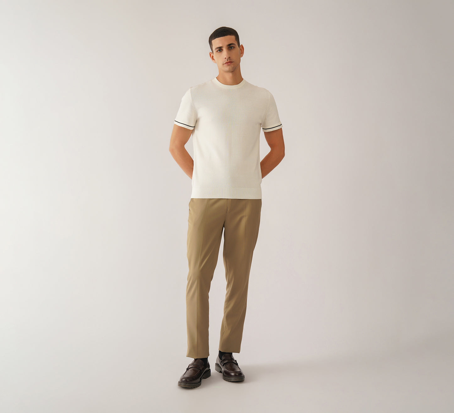 Ivory Round Neck T-shirt