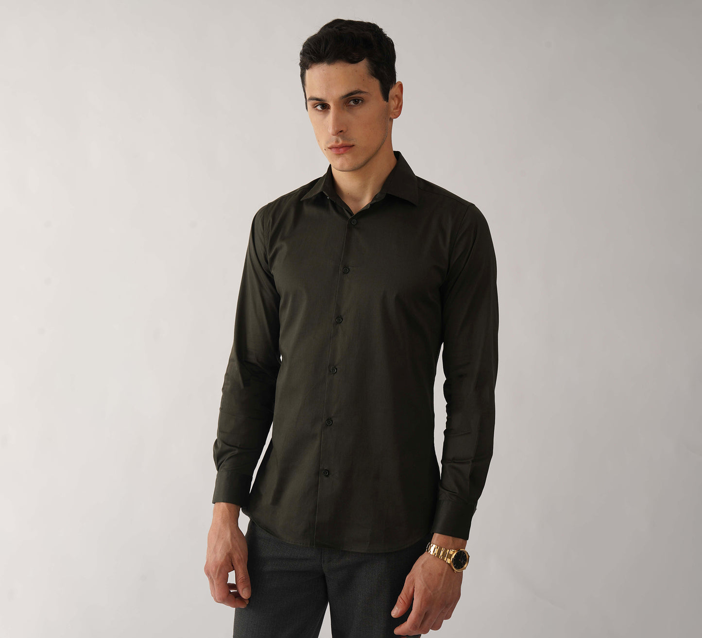 Olive Tailored Shirt