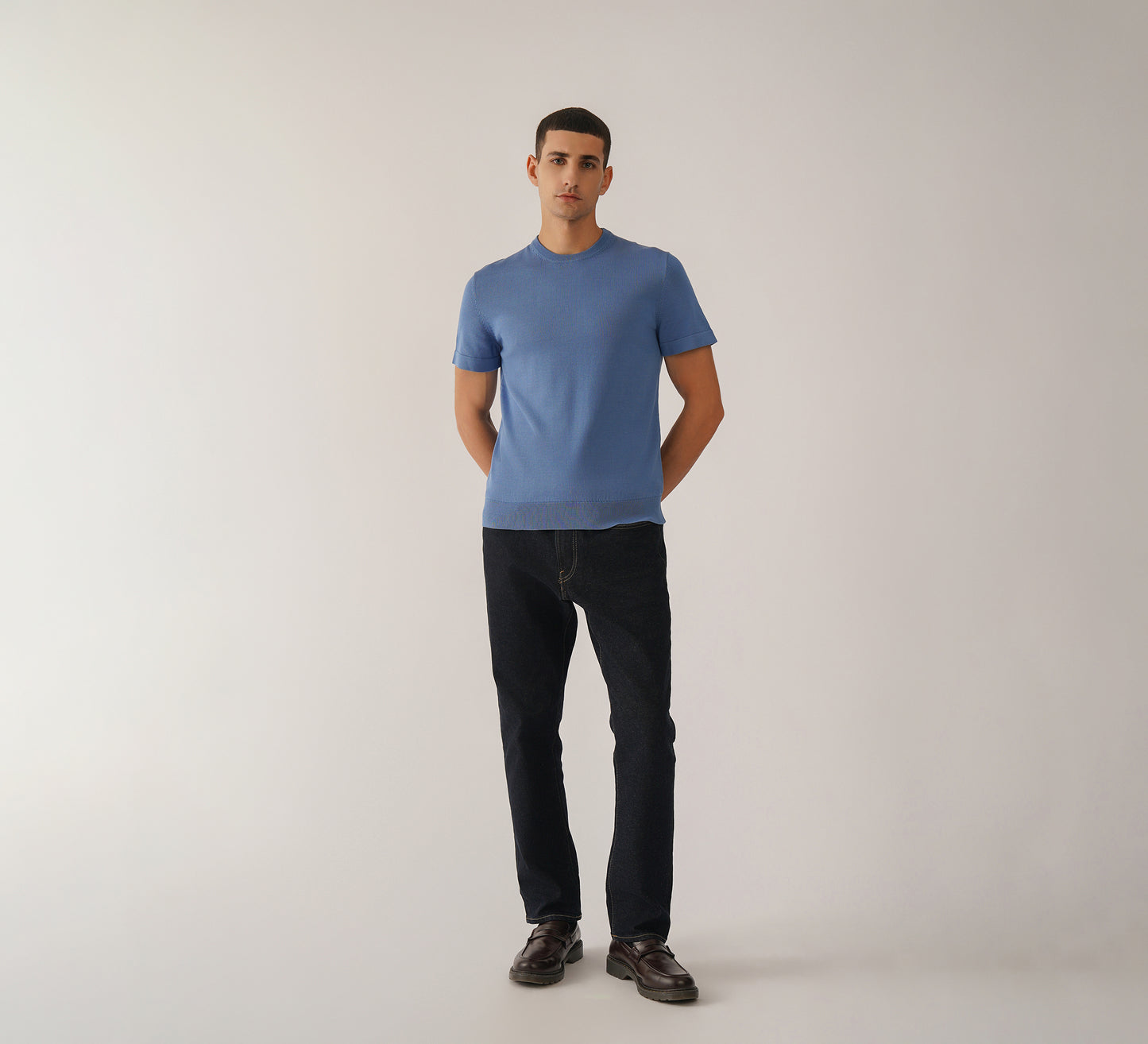 Blue Round Neck T-shirt