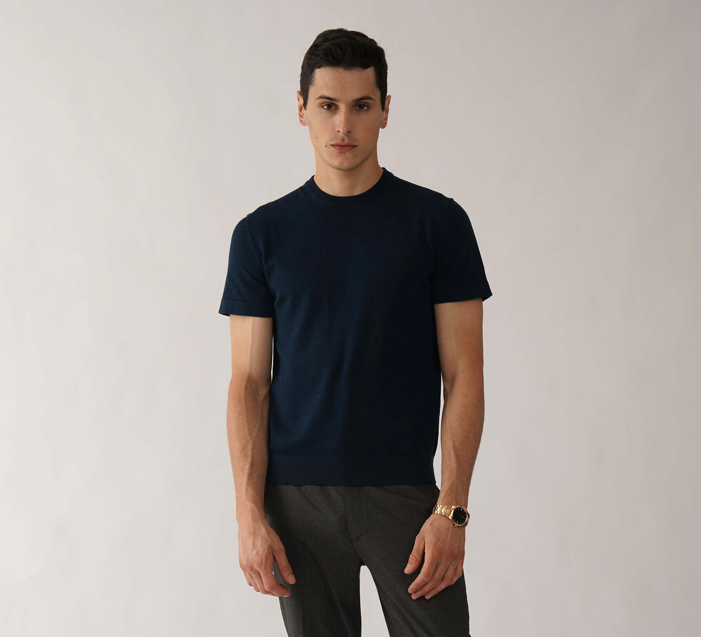 Navy Round Neck T-shirt