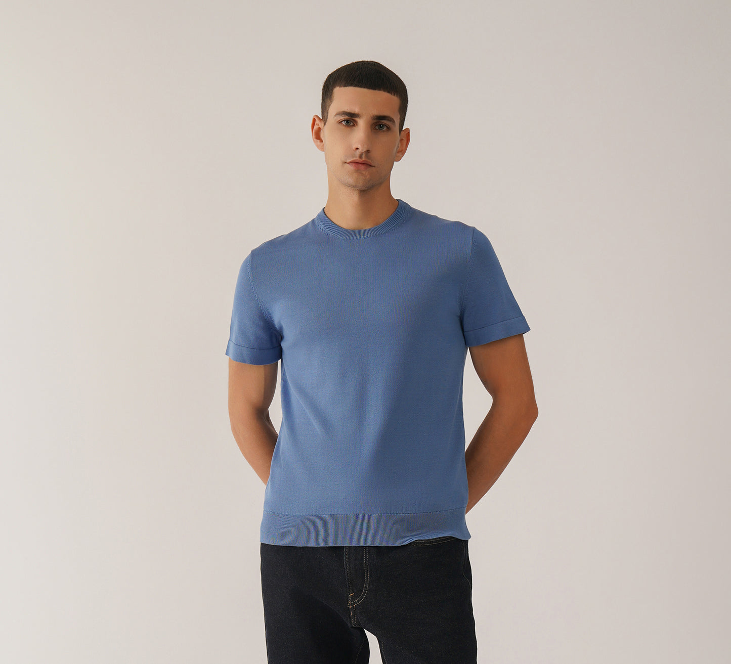 Blue Round Neck T-shirt