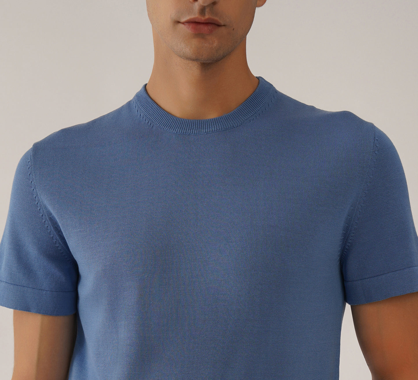 Blue Round Neck T-shirt