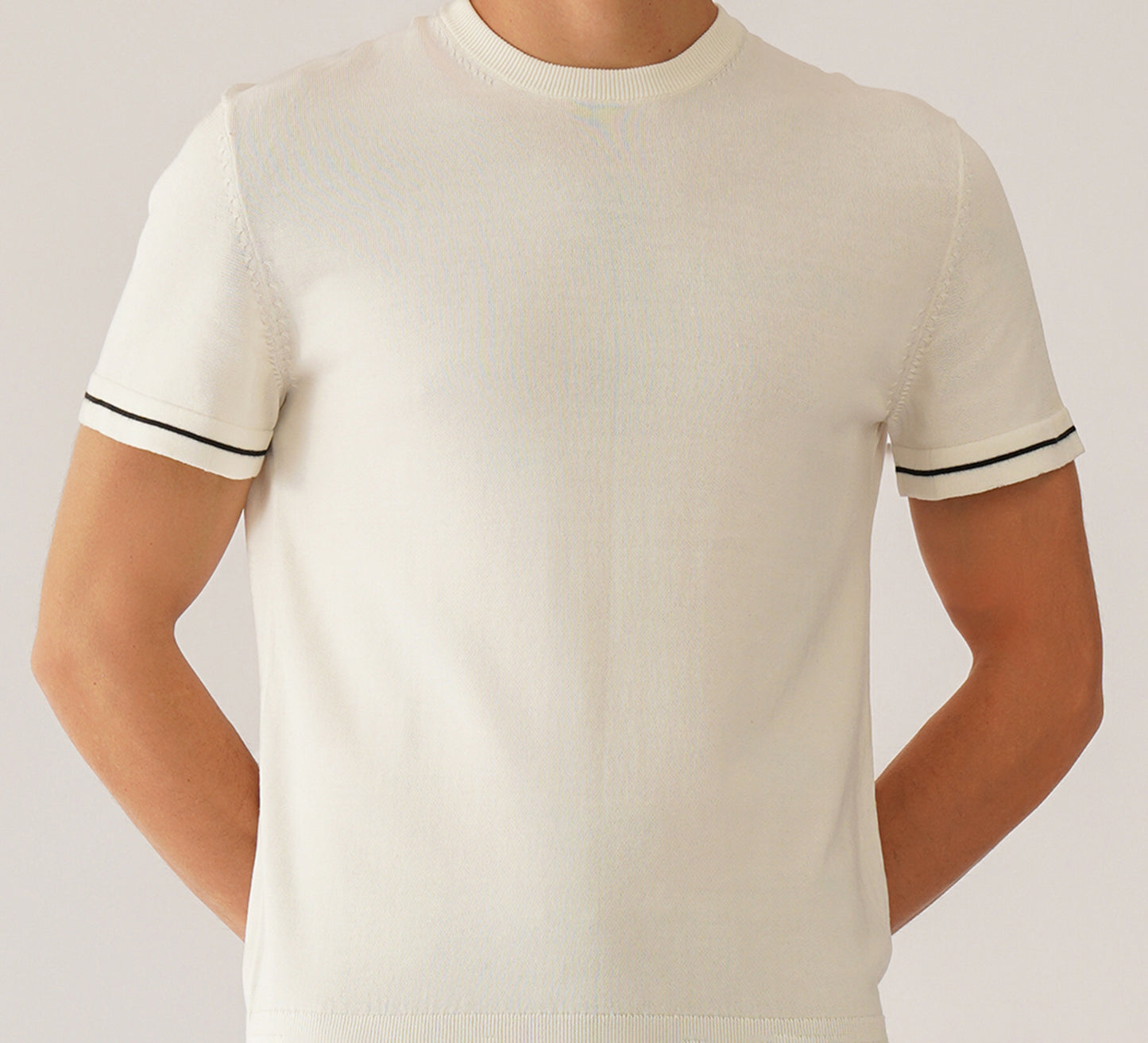 Ivory Round Neck T-shirt