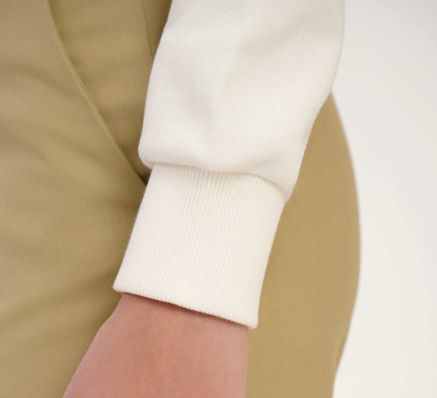 White Embroidered Sweatshirt