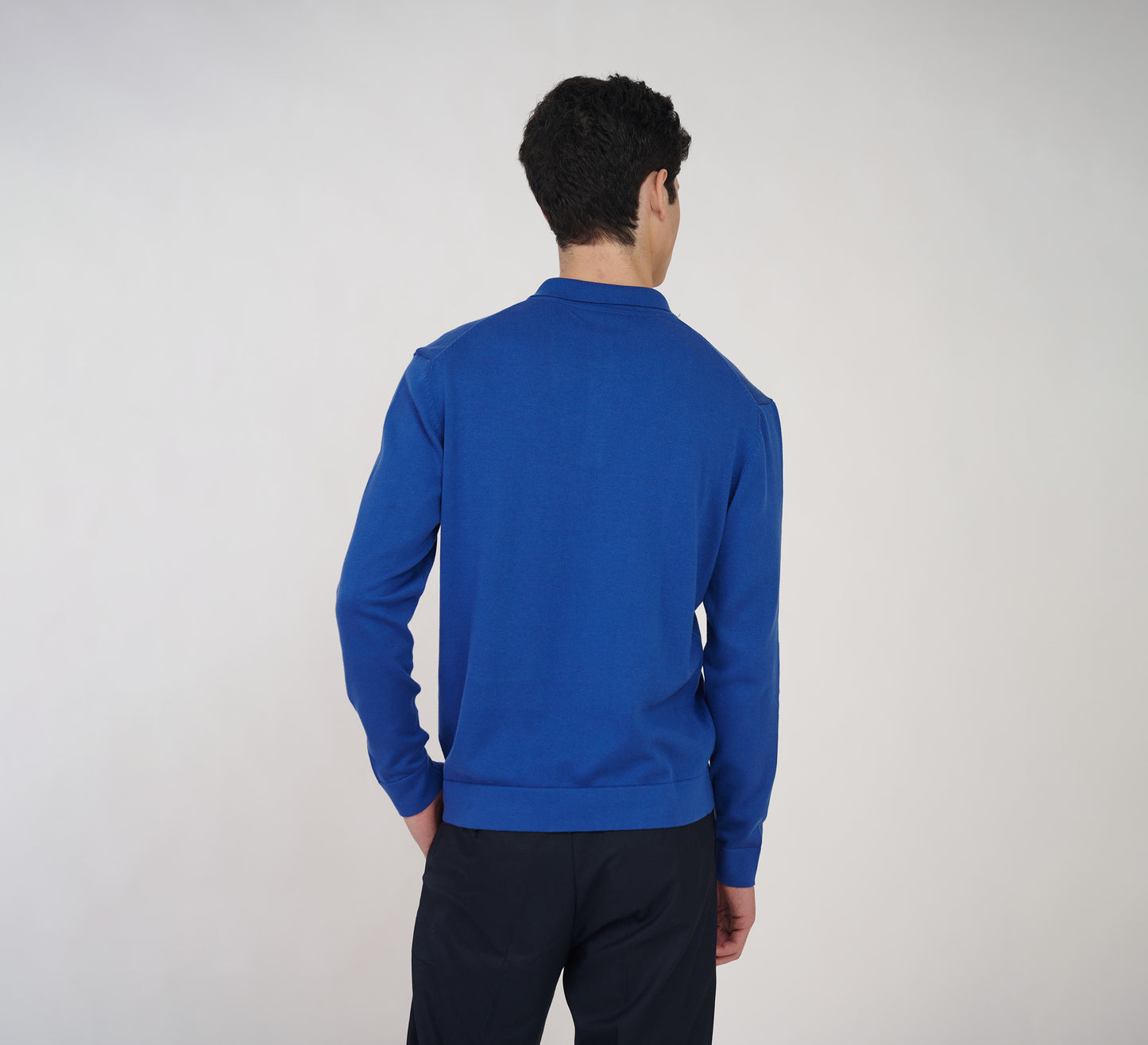 Classic Blue Buttoned Polo