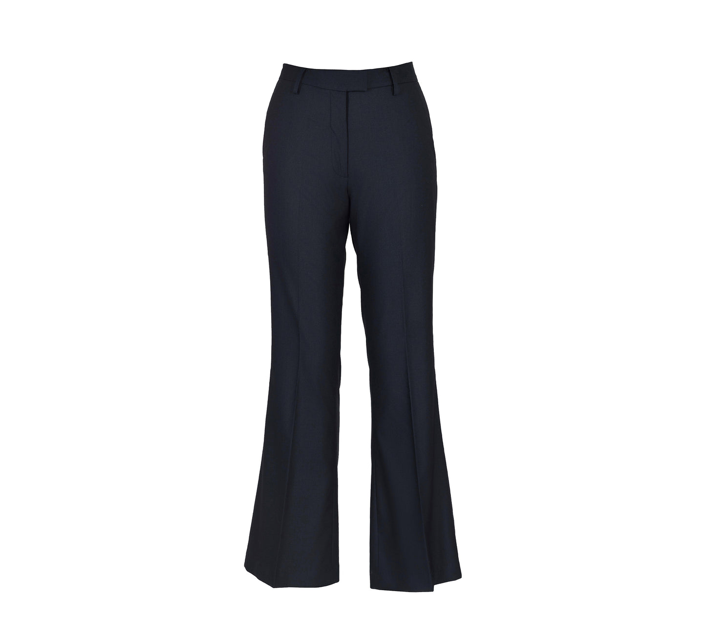Navy Tailored Fit Flared Trouser