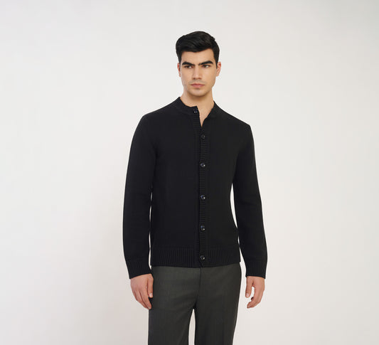 Black Knit Cardigan