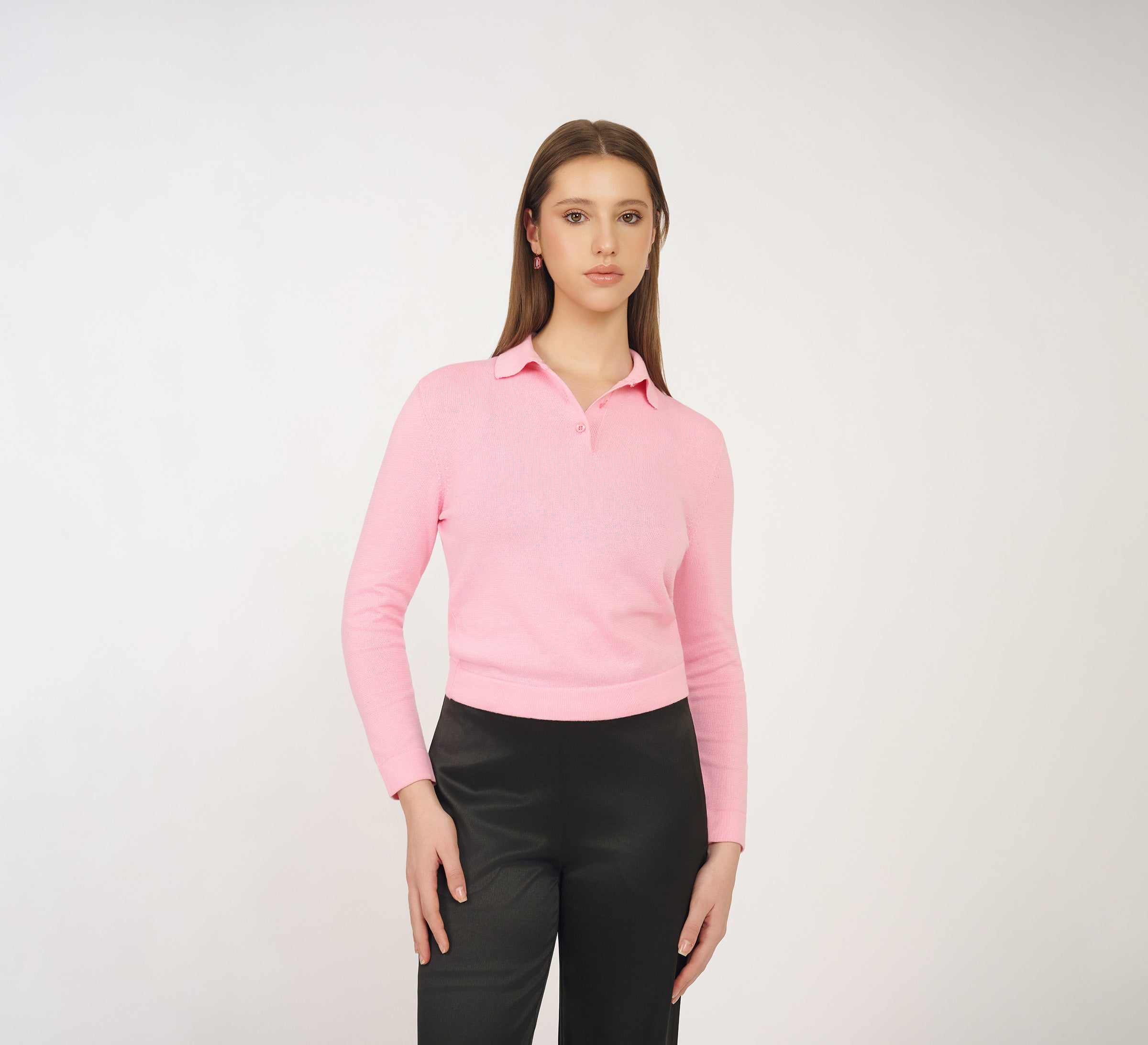 Pink Buttoned Polo – Harv & Rose