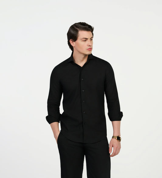 Black Linen Shirt