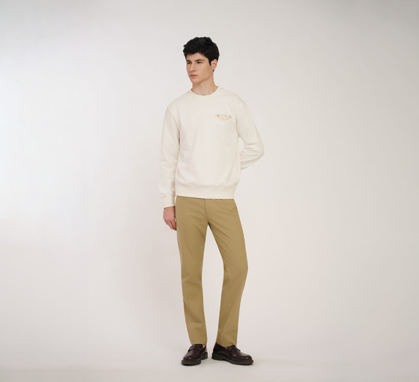 White Embroidered Sweatshirt