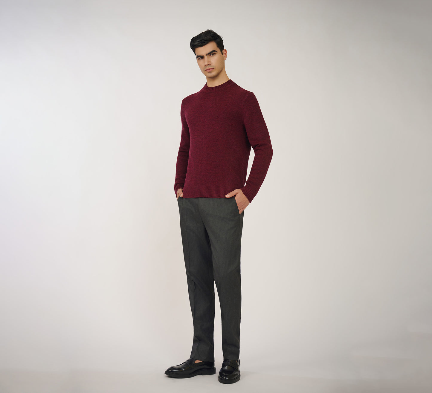 Maroon Cashmere Silk Sweater
