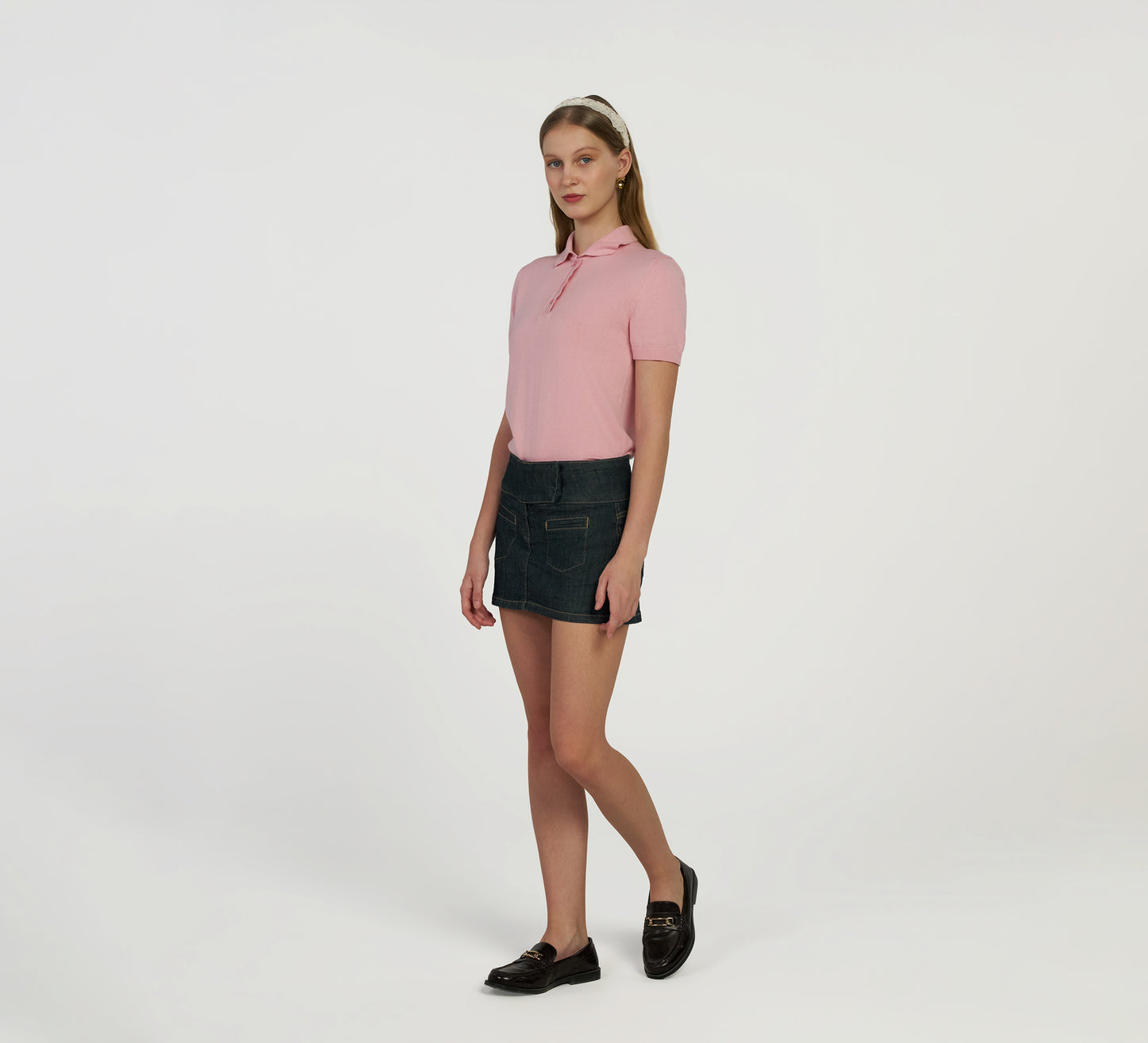 Rose Pink Mercerised Polo