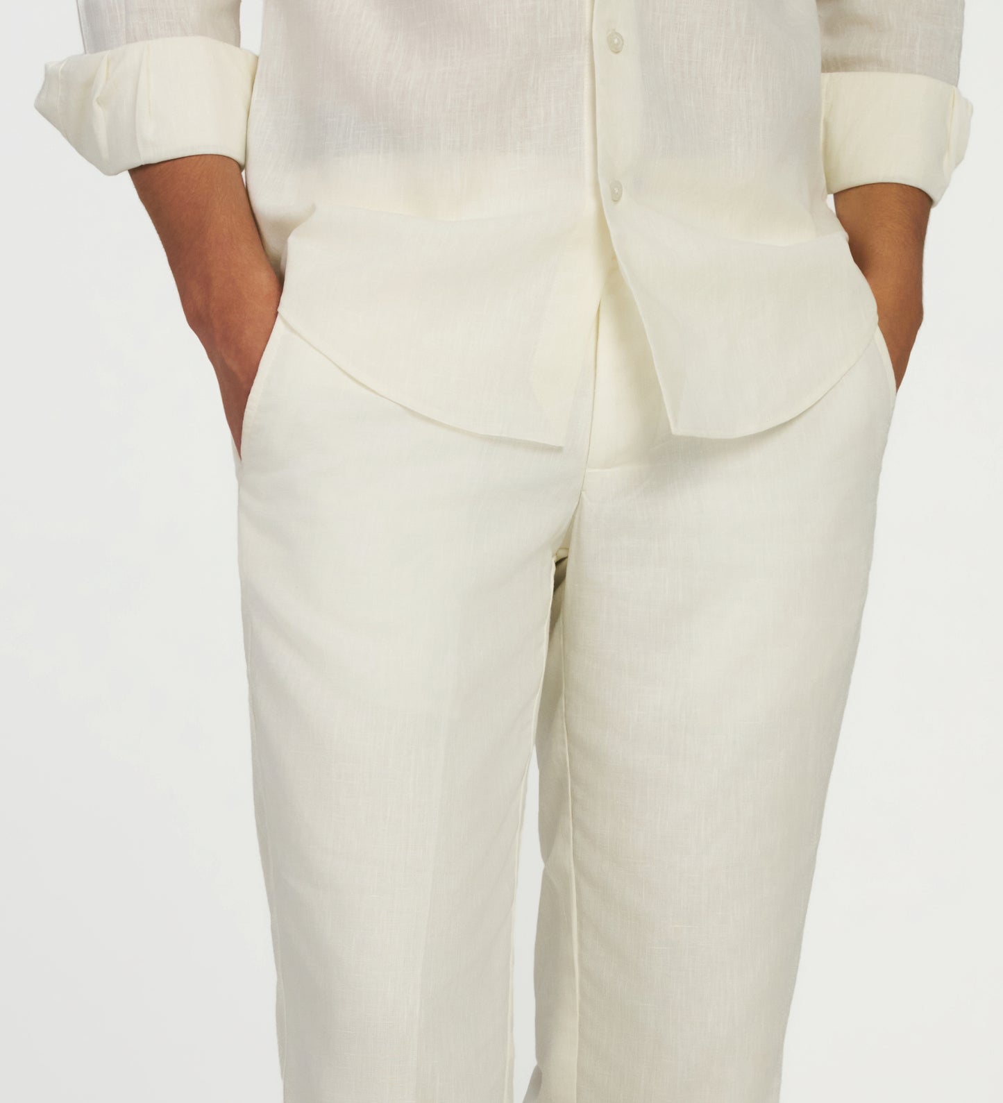 Ivory Linen Coord Set
