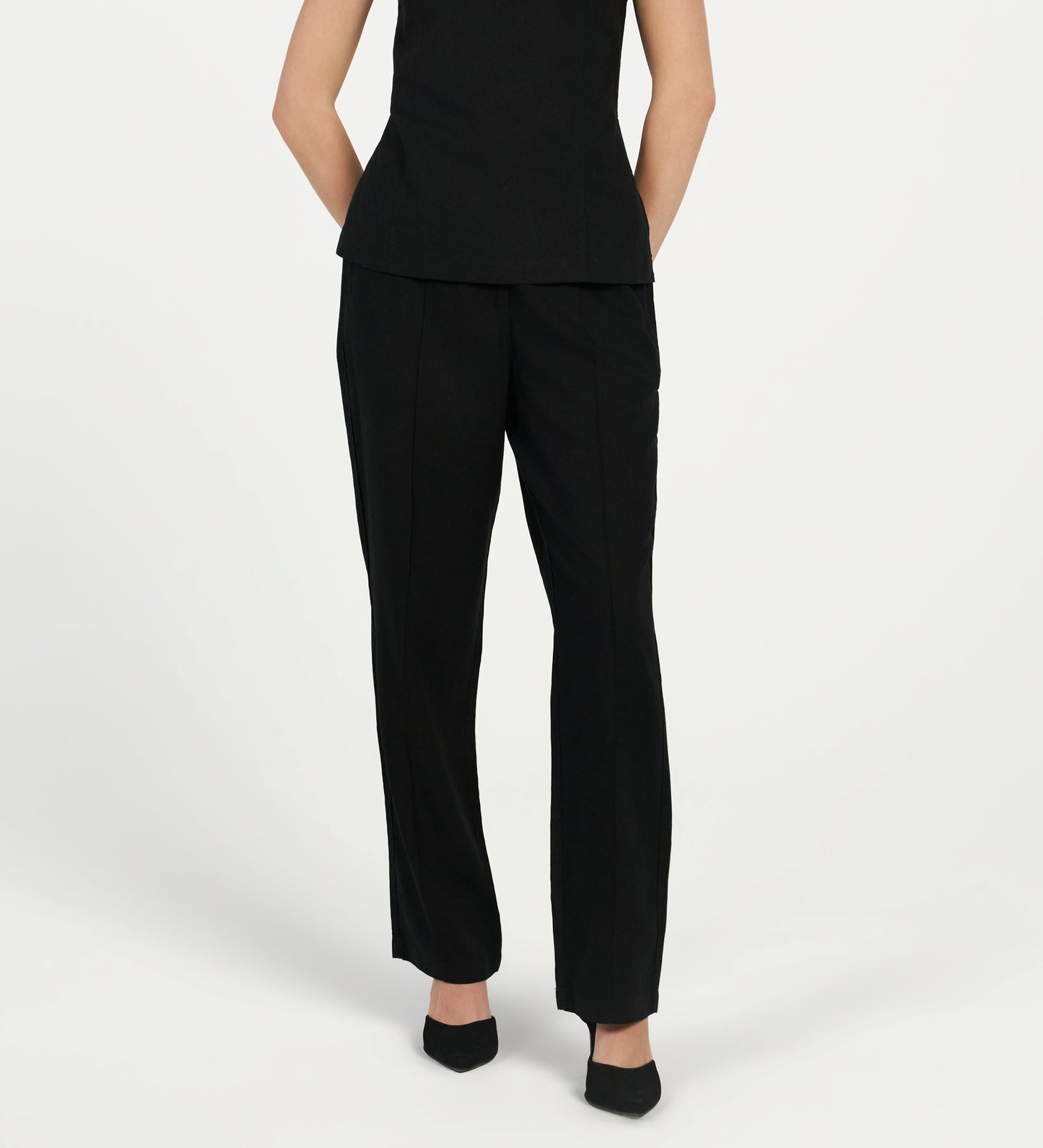 Black Linen Trousers