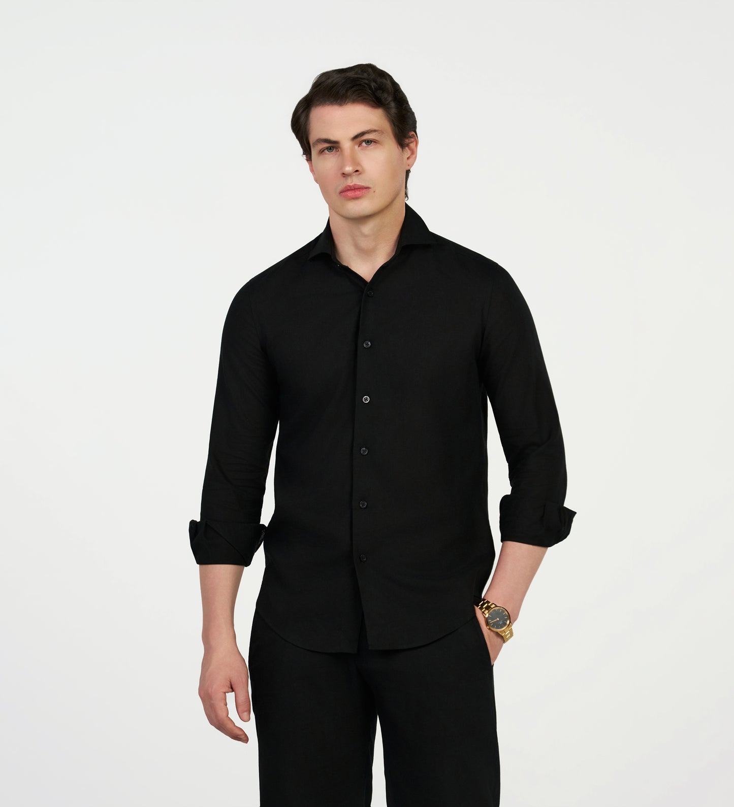 Black Linen Shirt