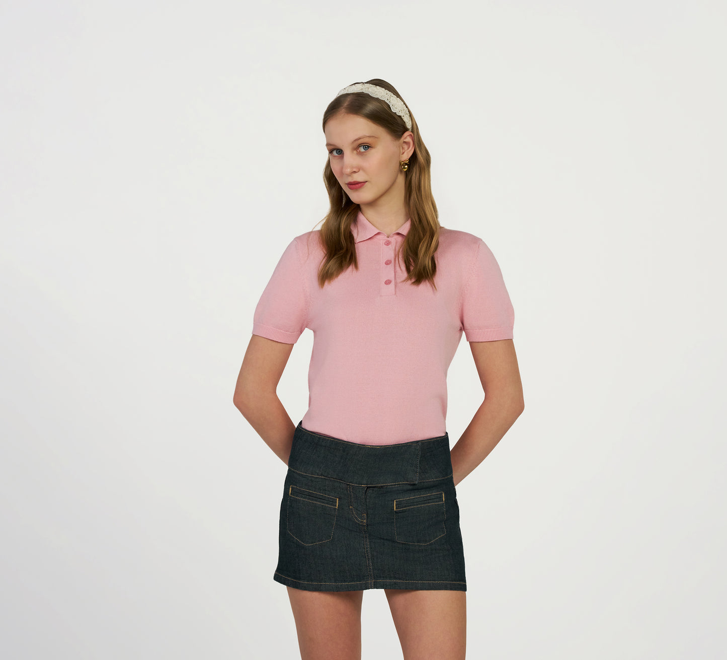 Rose Pink Mercerised Polo