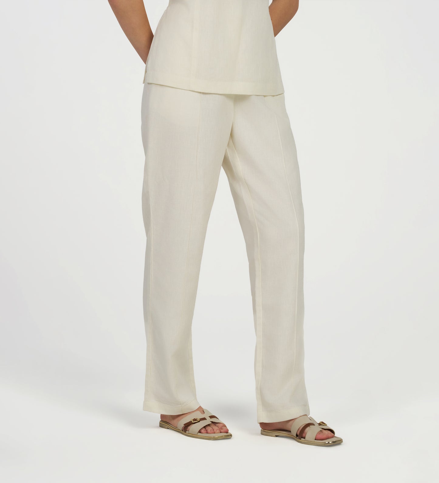 Ivory Linen Coord Set