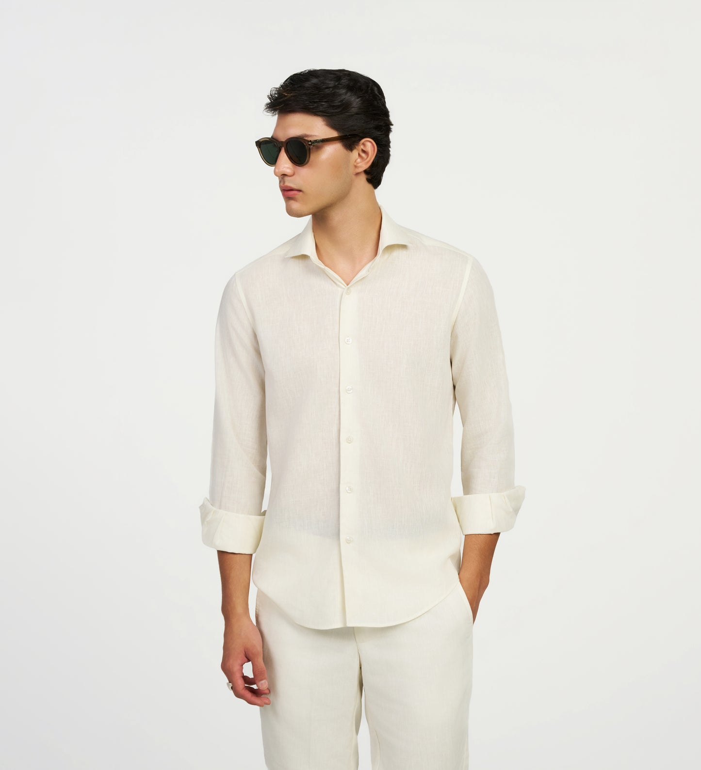Ivory Linen Shirt