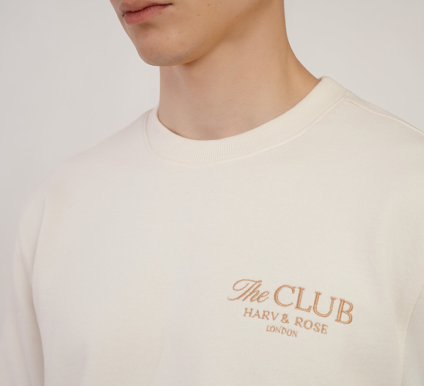 White Embroidered Sweatshirt