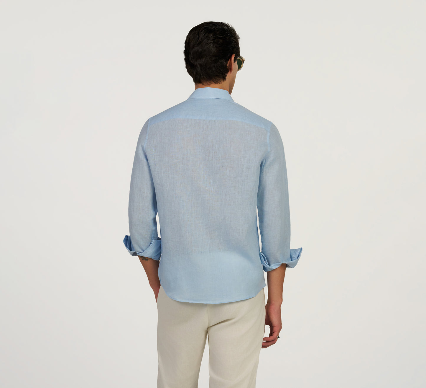 Blue Italian Linen Shirt