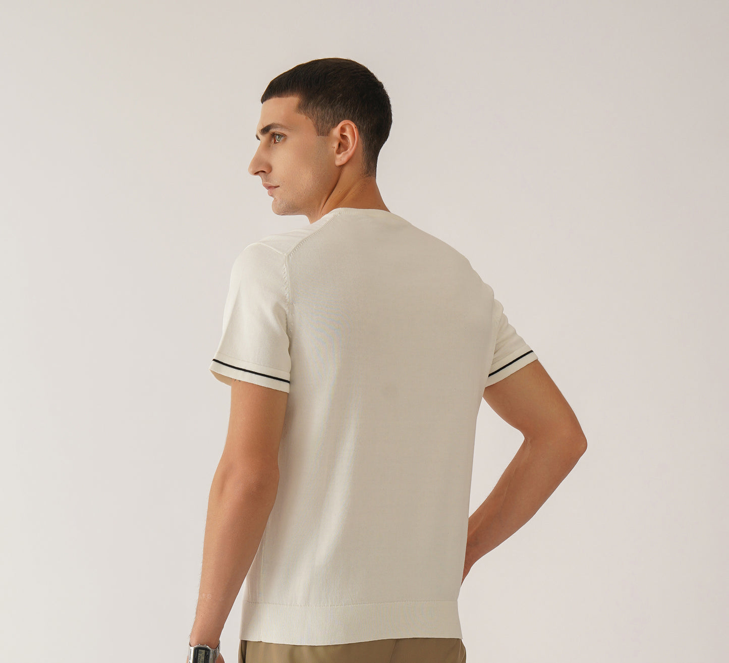 Ivory Round Neck T-shirt
