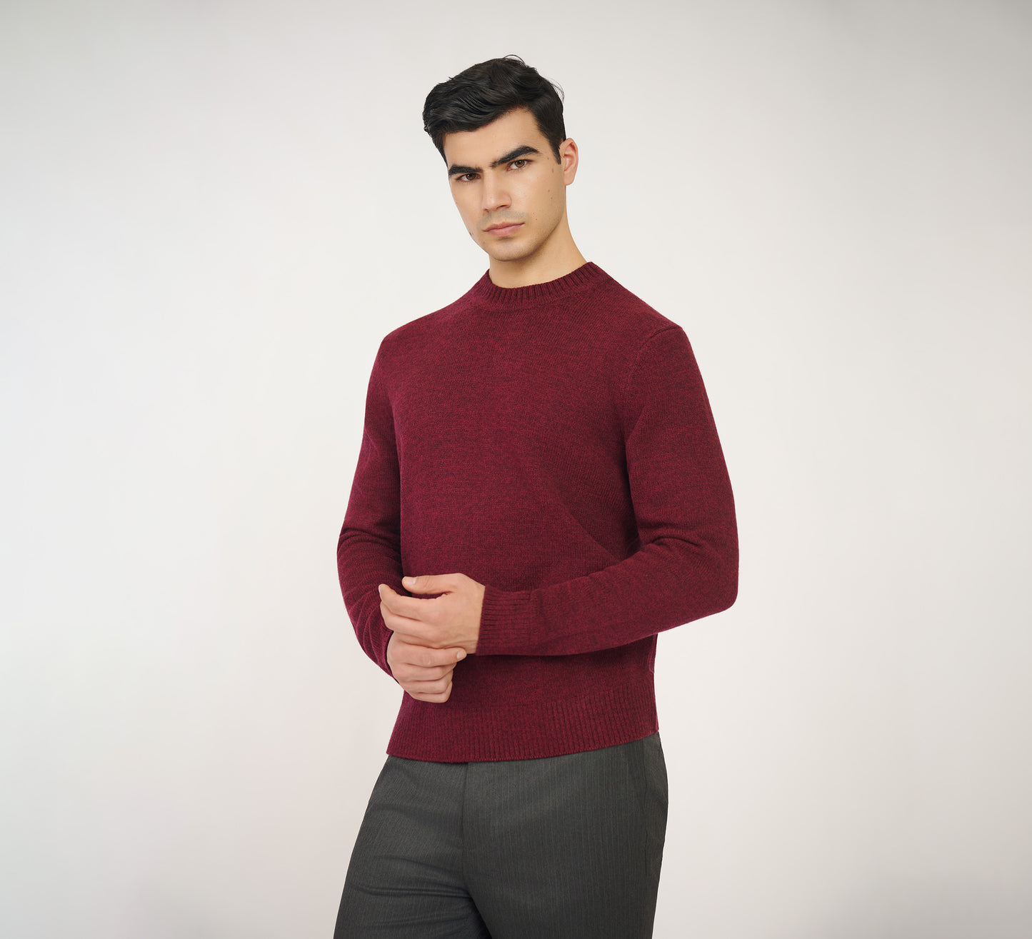 Maroon Cashmere Silk Sweater