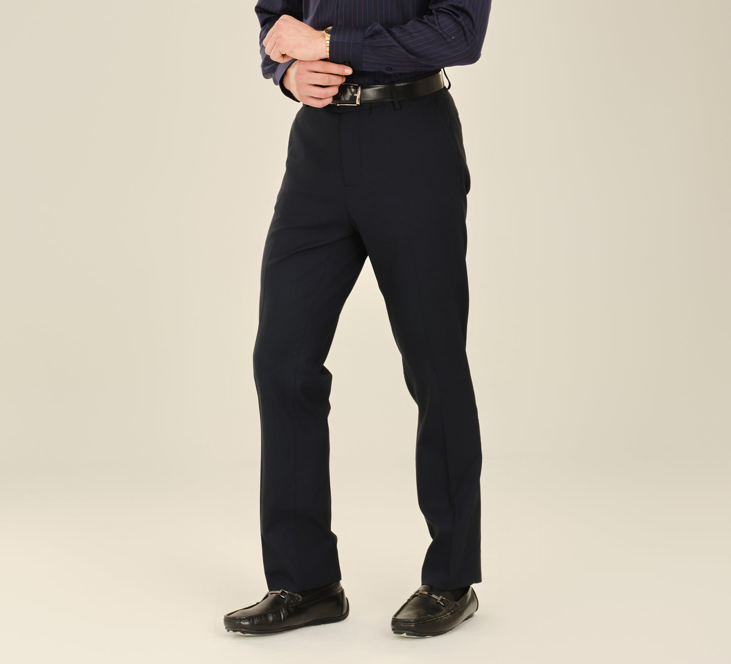 Navy Tailored Fit Trouser