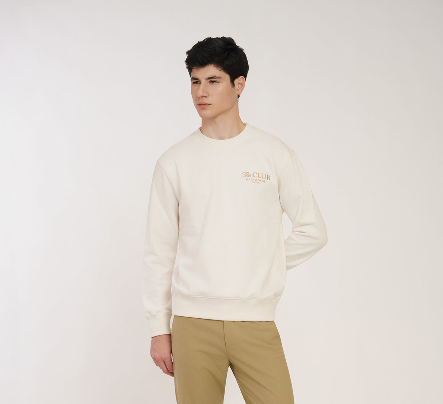 White Embroidered Sweatshirt