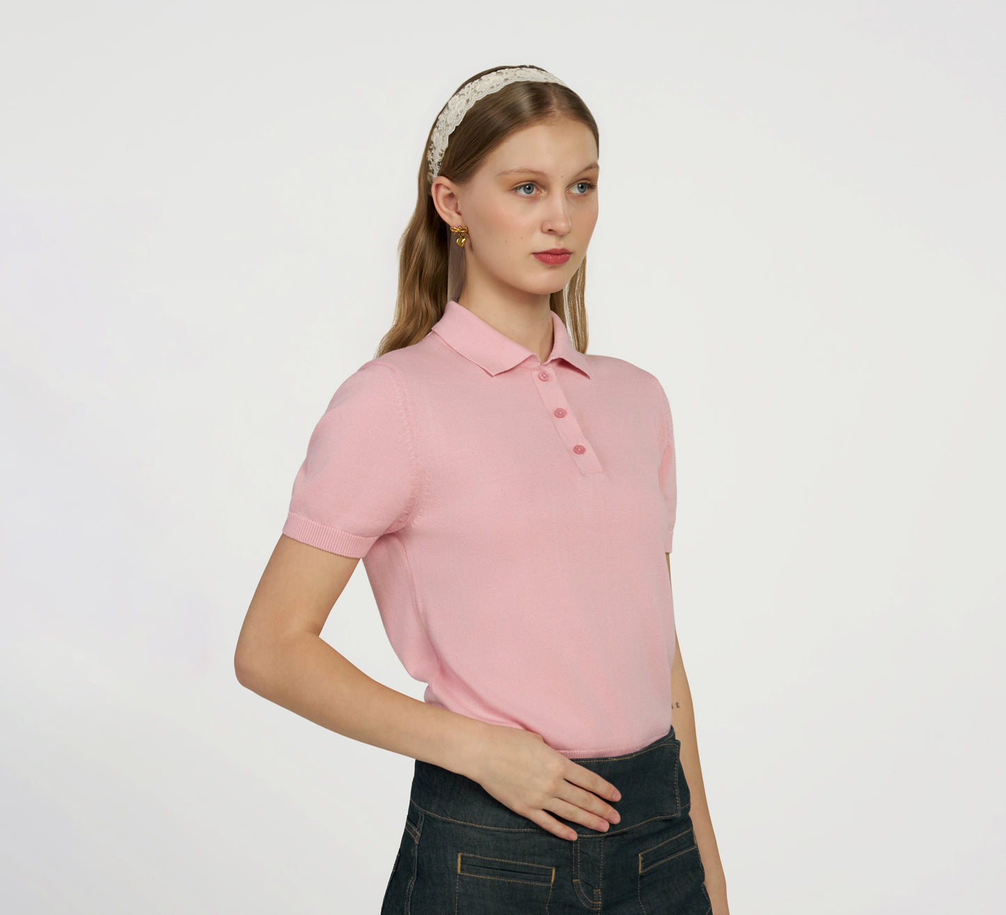 Rose Pink Mercerised Polo