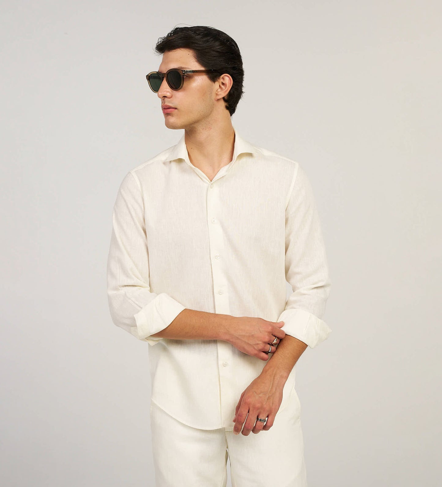 Ivory Linen Shirt