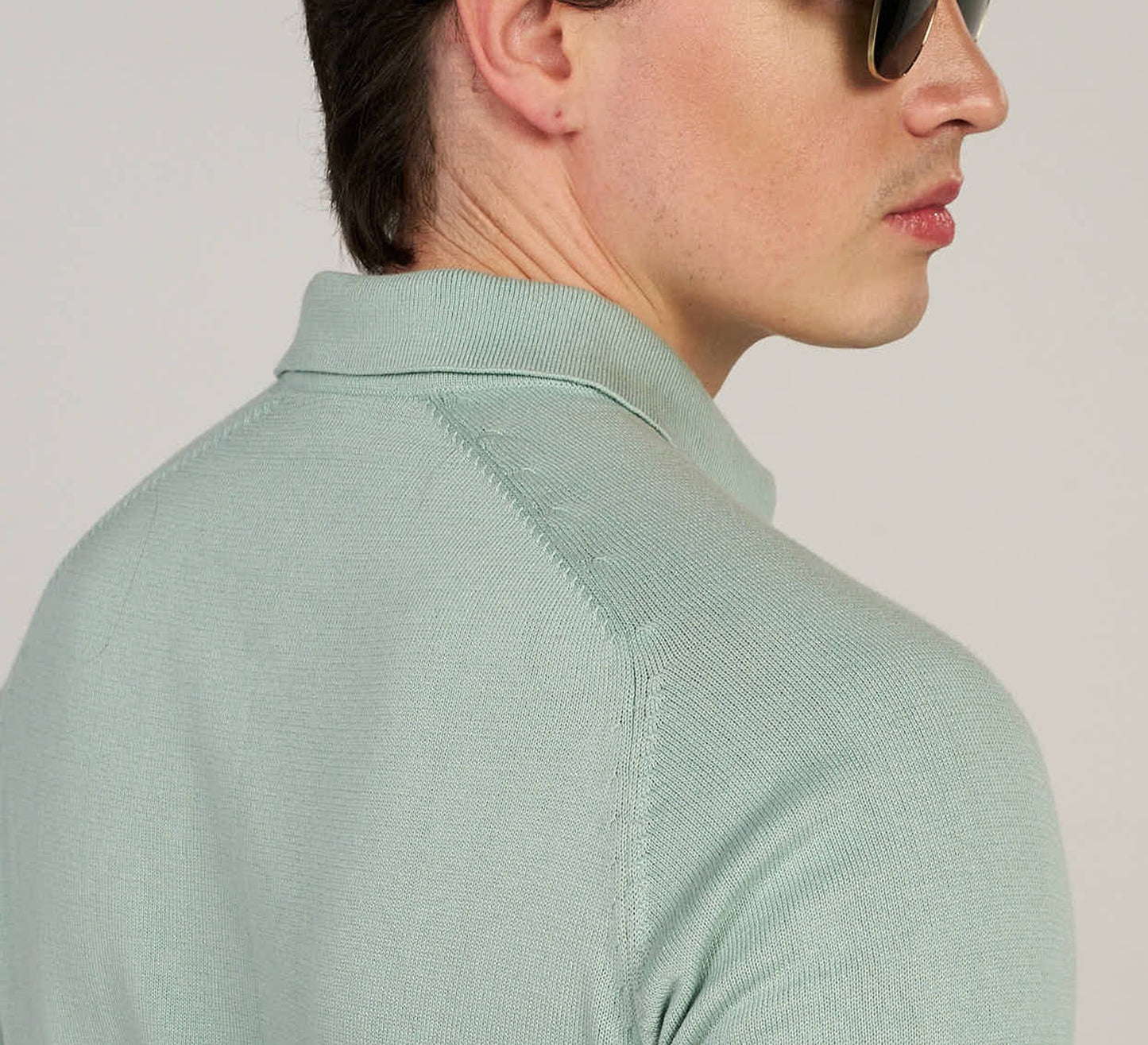 Aqua Mercerised Polo
