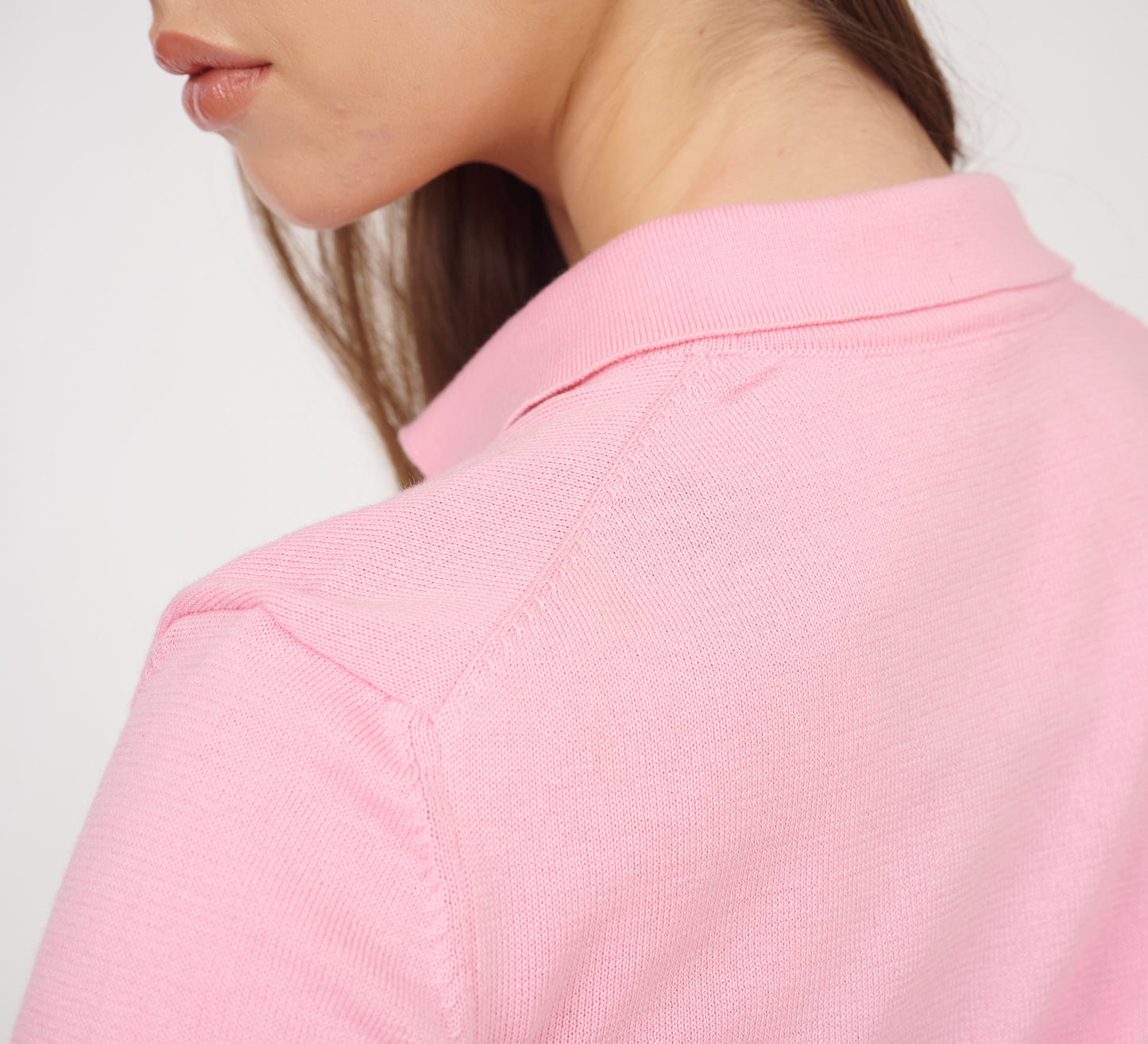 Pink Buttoned Polo