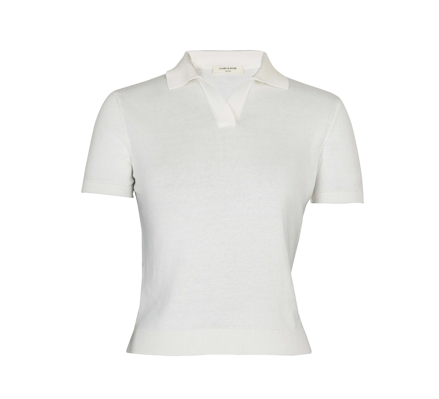 Ivory Buttonless Polo