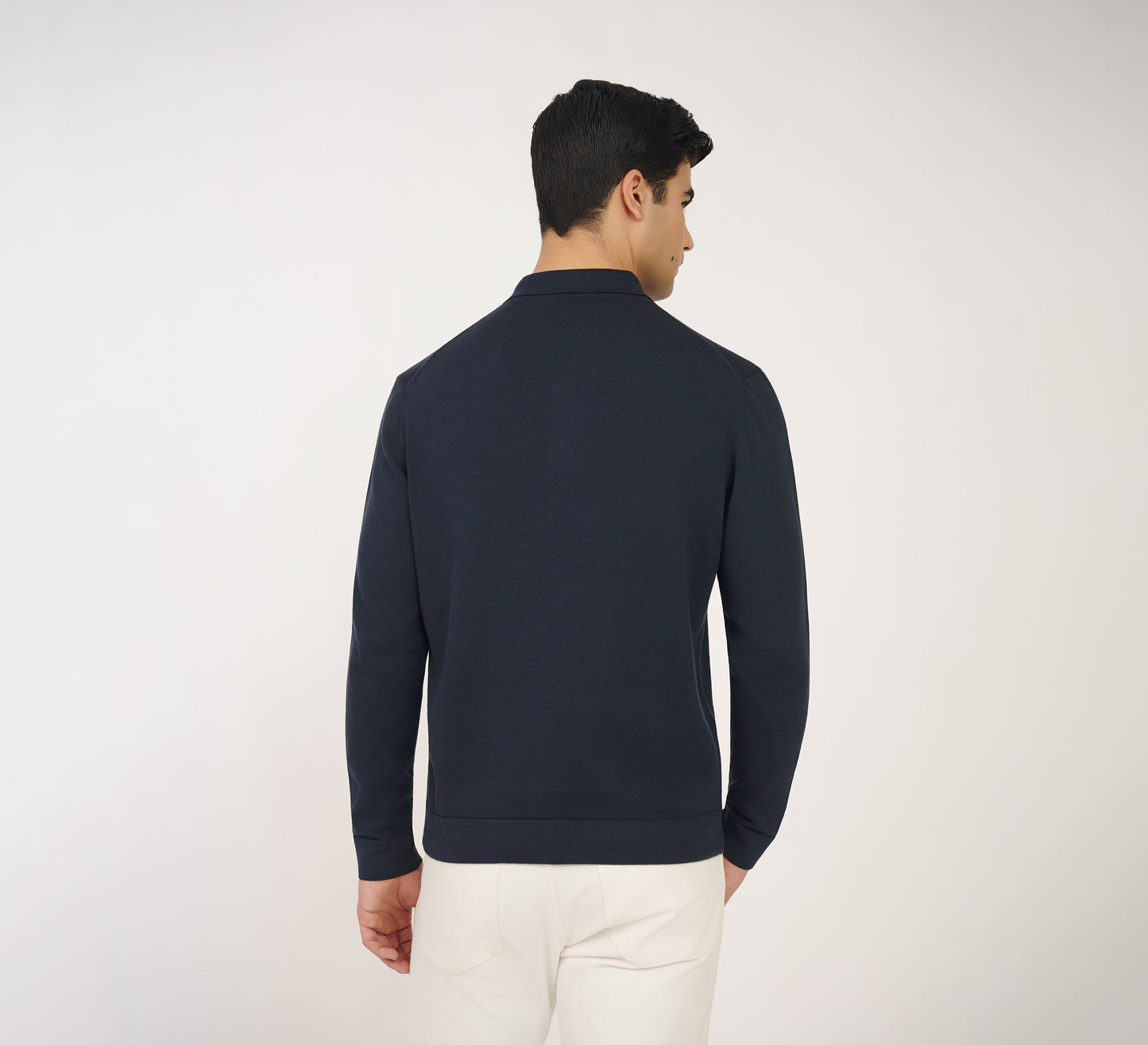 Navy Buttoned Polo