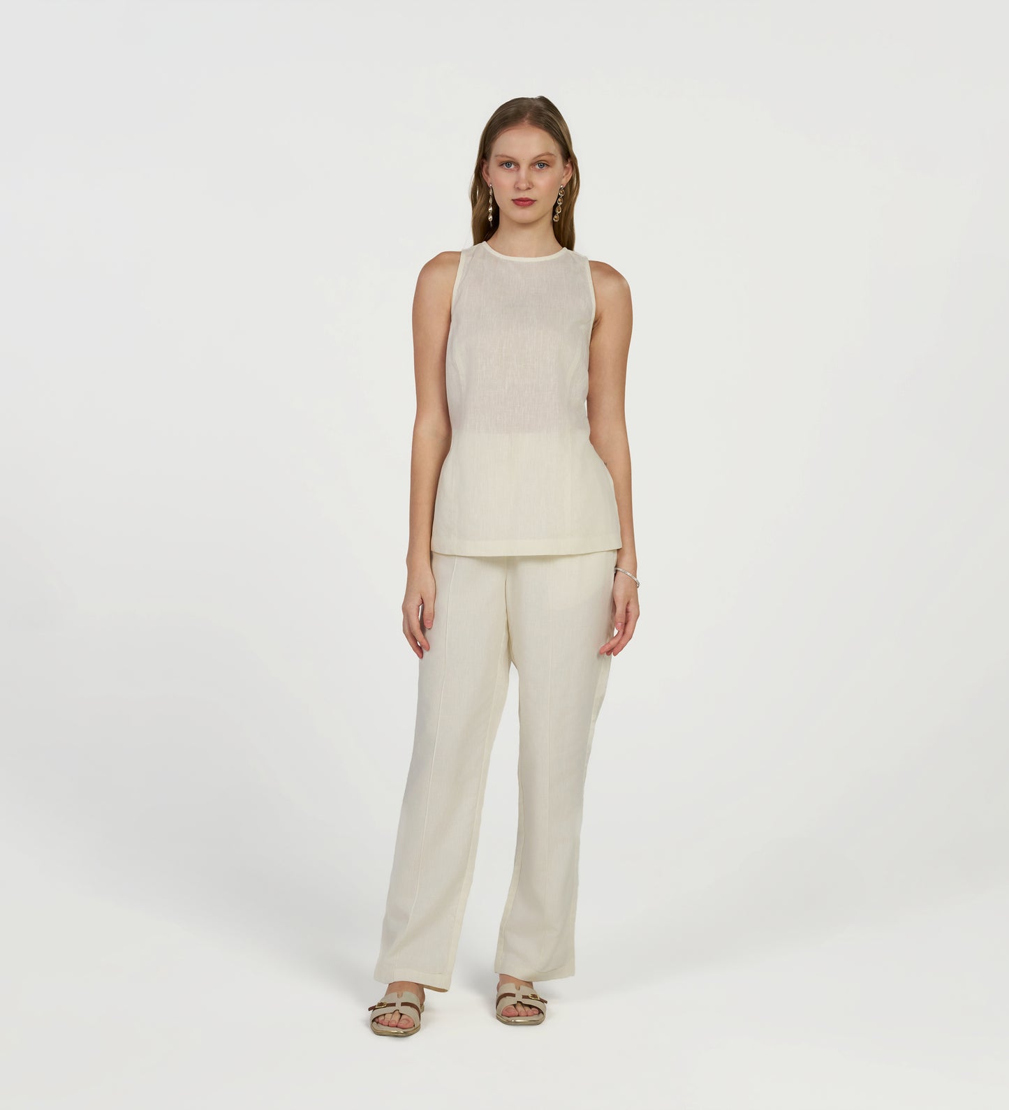 Ivory Italian Linen Top