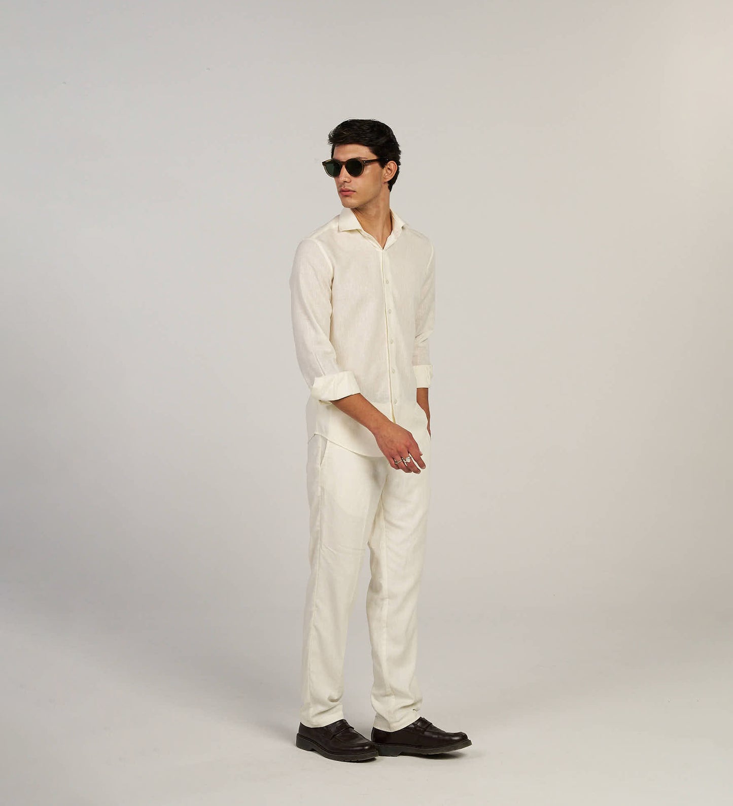 Ivory Linen Shirt
