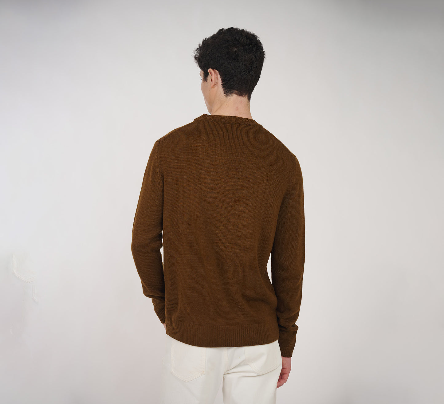 Brown Cashmere Silk Sweater
