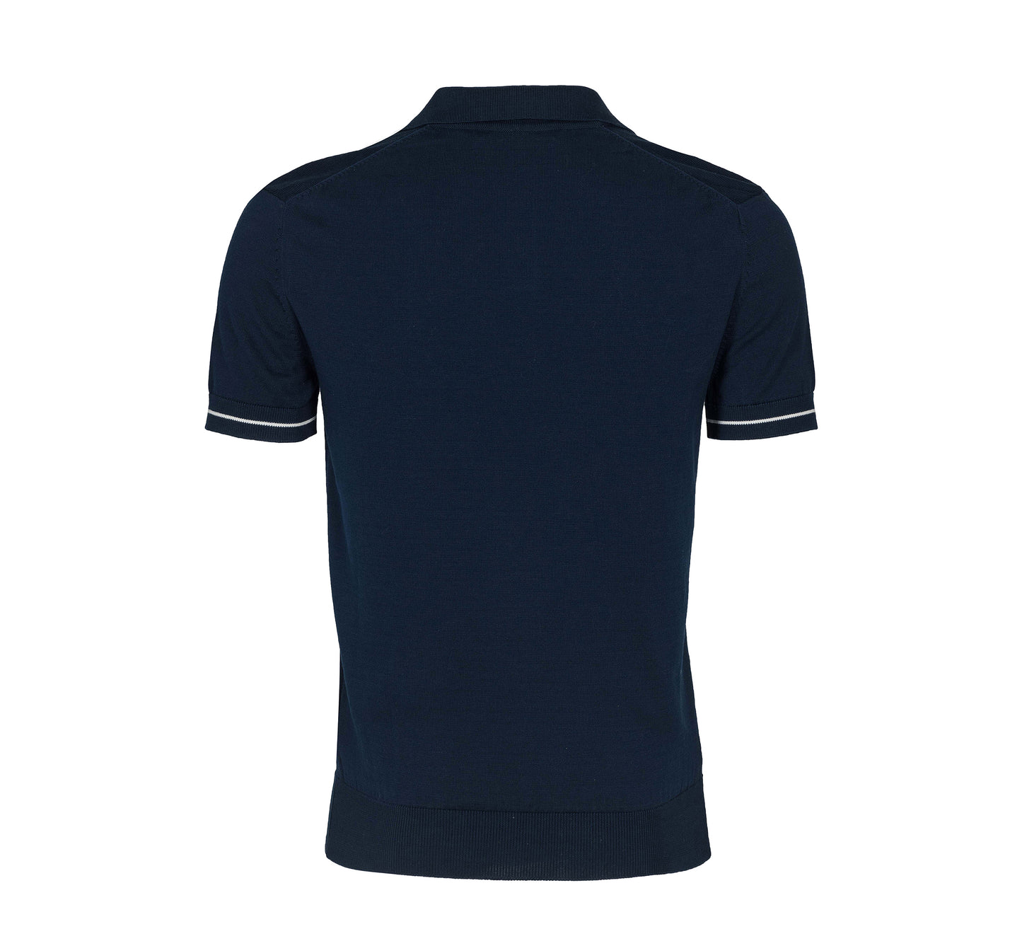 Navy Buttonless Polo