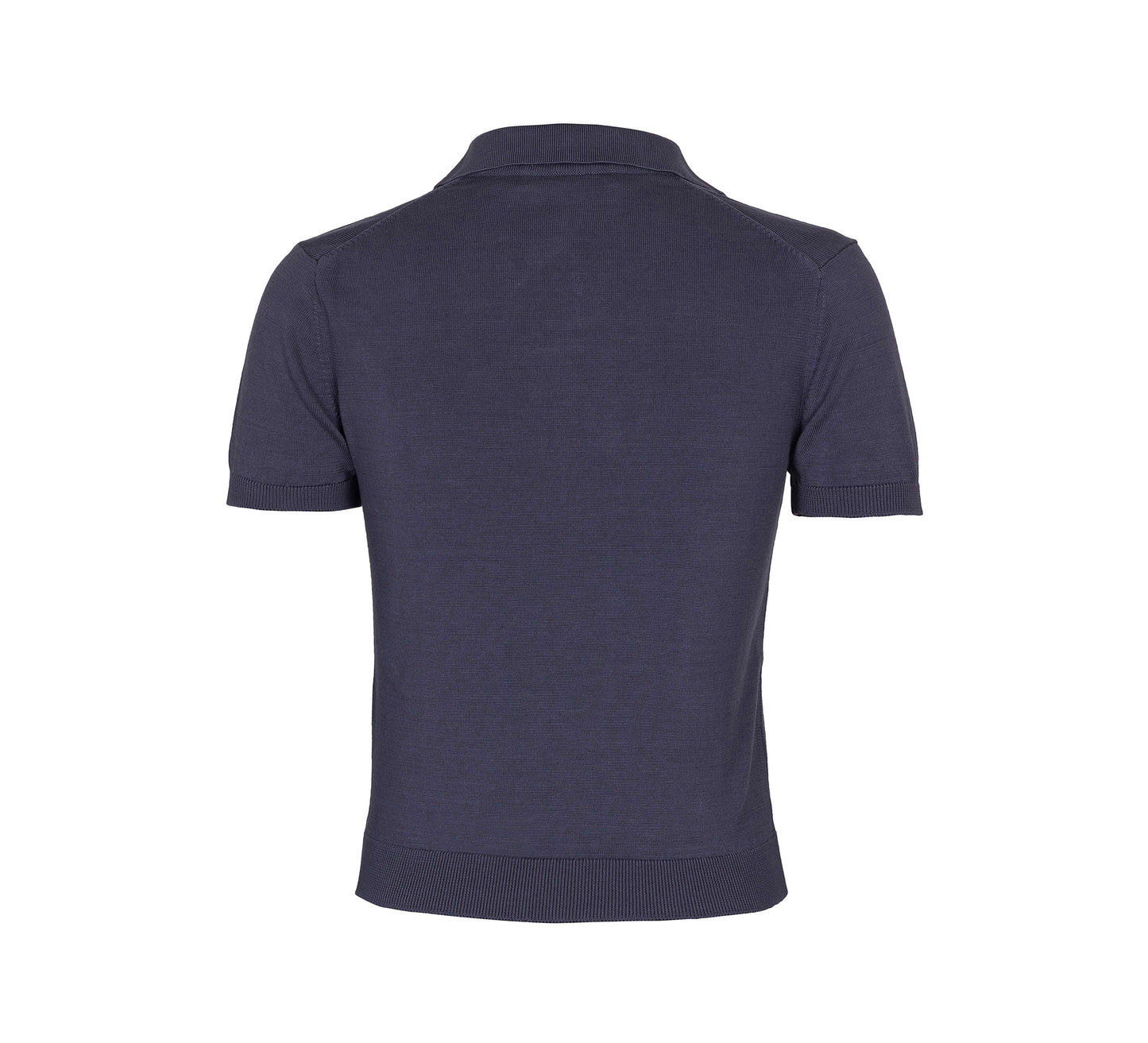 Purple Buttonless Polo
