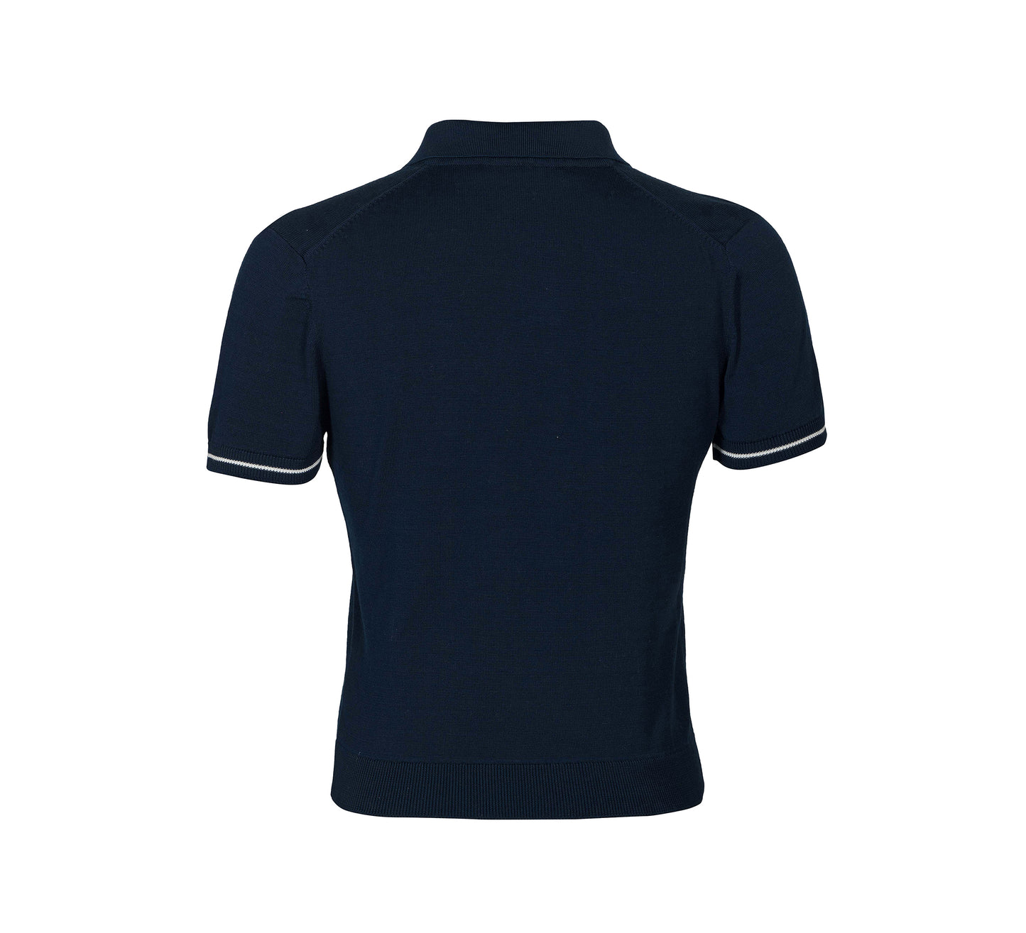Navy Buttonless Polo